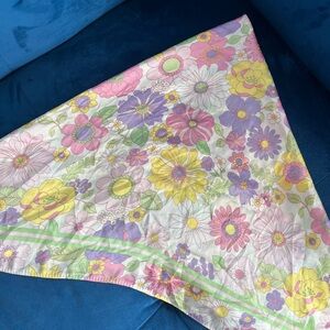 yellow and pink floral bandana